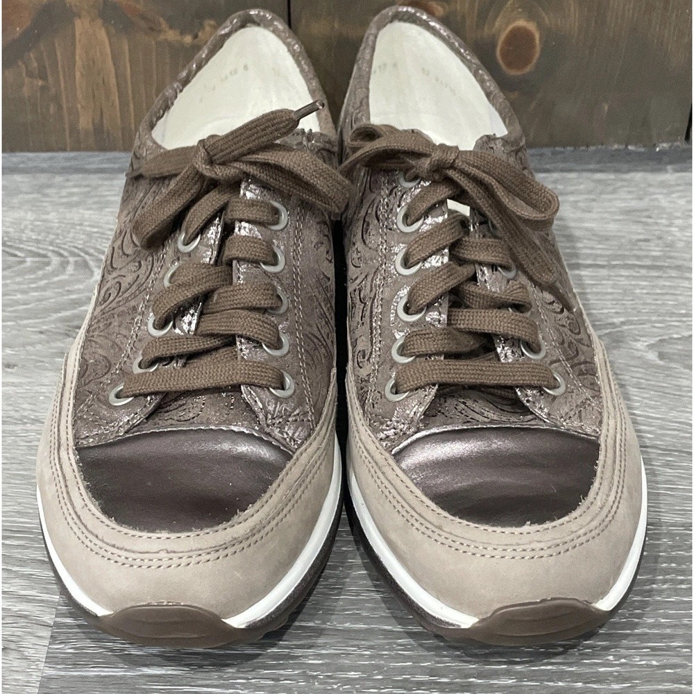 ARA Hampton Nubuck Leather Dream Glossy Alpaca‎ US Taupe Sneakers Women's US 8.5